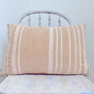Hearth & Hand with Magnolia Linen Blend Throw Pillow 14”x20” Removable Case NWT